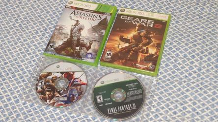 Xbox 360 Bundle Gears Of War 2 Assassin's Creed 3 Final Fantasy XI Marvel Ultimate Alliance