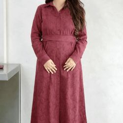 Women Long Embroidery Dress