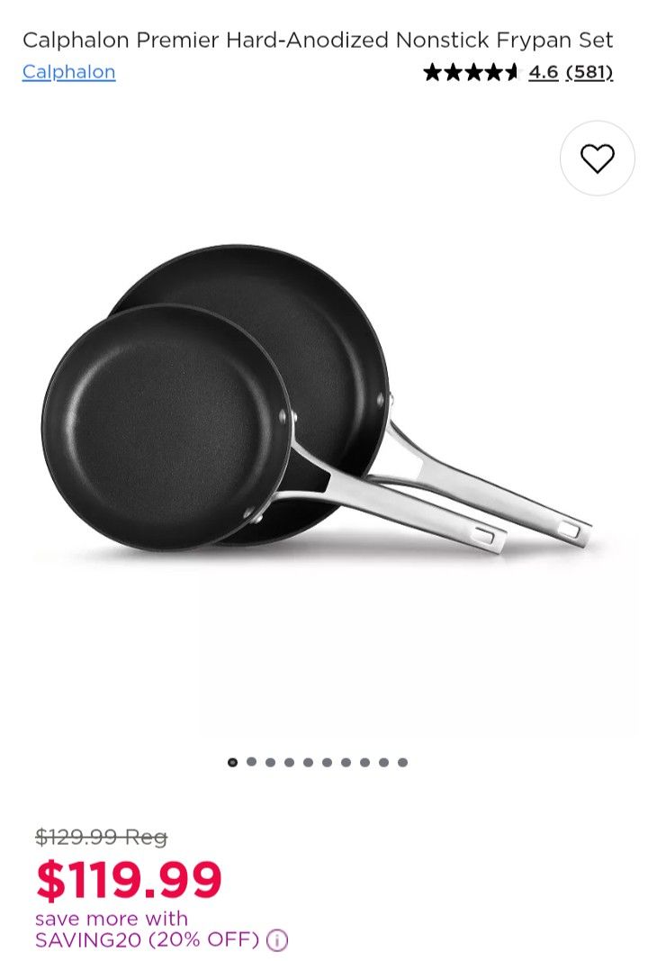 New Calphalon Premier Nonstick Fry Pan 10 Inch