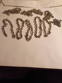 11 SilverTone metal Bracelets 7". All for $15.