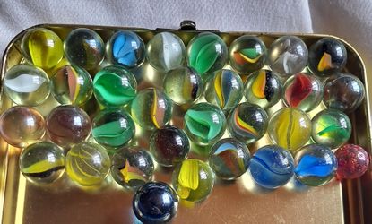 Vintage Glass Marbles Collection Lot