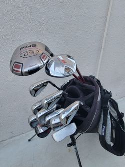 Ping G15 & TaylorMade R7 Golf Club Set Right Handed W/Ogio Stand Bag