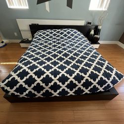 Bed Frame With Side Tables (bed not included)
