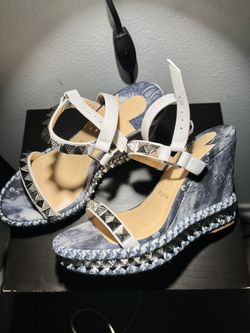 Christian Louboutin Pyraclou 110 Kid/Jean Size:38 for Sale in