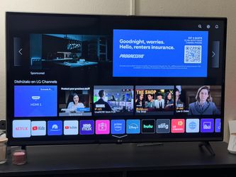 Lg 43” smart tv