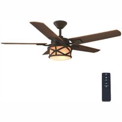  Home Decorators Collection Copley 52 in. Indoor/Outdoor Oil-Rubbed Bronze Ceiling Fan NEW