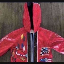 RAIN Disney CARS Lightning McQueen Raincoat (used)  Size 2. $45 
