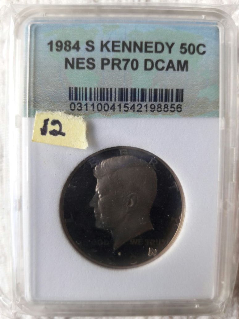 1984s pr70 Kennedy half 12.00 firm see our other items on my sight