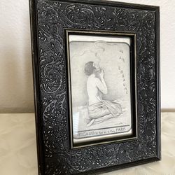 🖤 Gorgeous authentic antique ad framed