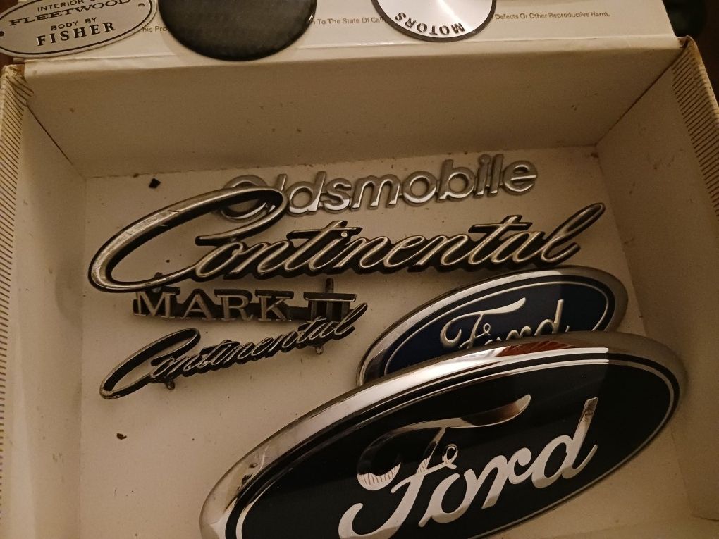 Vintage Car Emblems Lot