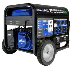 DuroMax XP15000HX 15,000-Watt Dual Fuel Portable Generator - Gas & Propane
