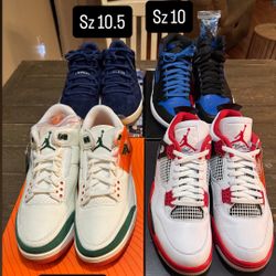 Jordan’s Sz 9.5 10 & 10.5