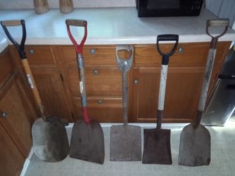 (5) SMALLER COAL SHOVELS