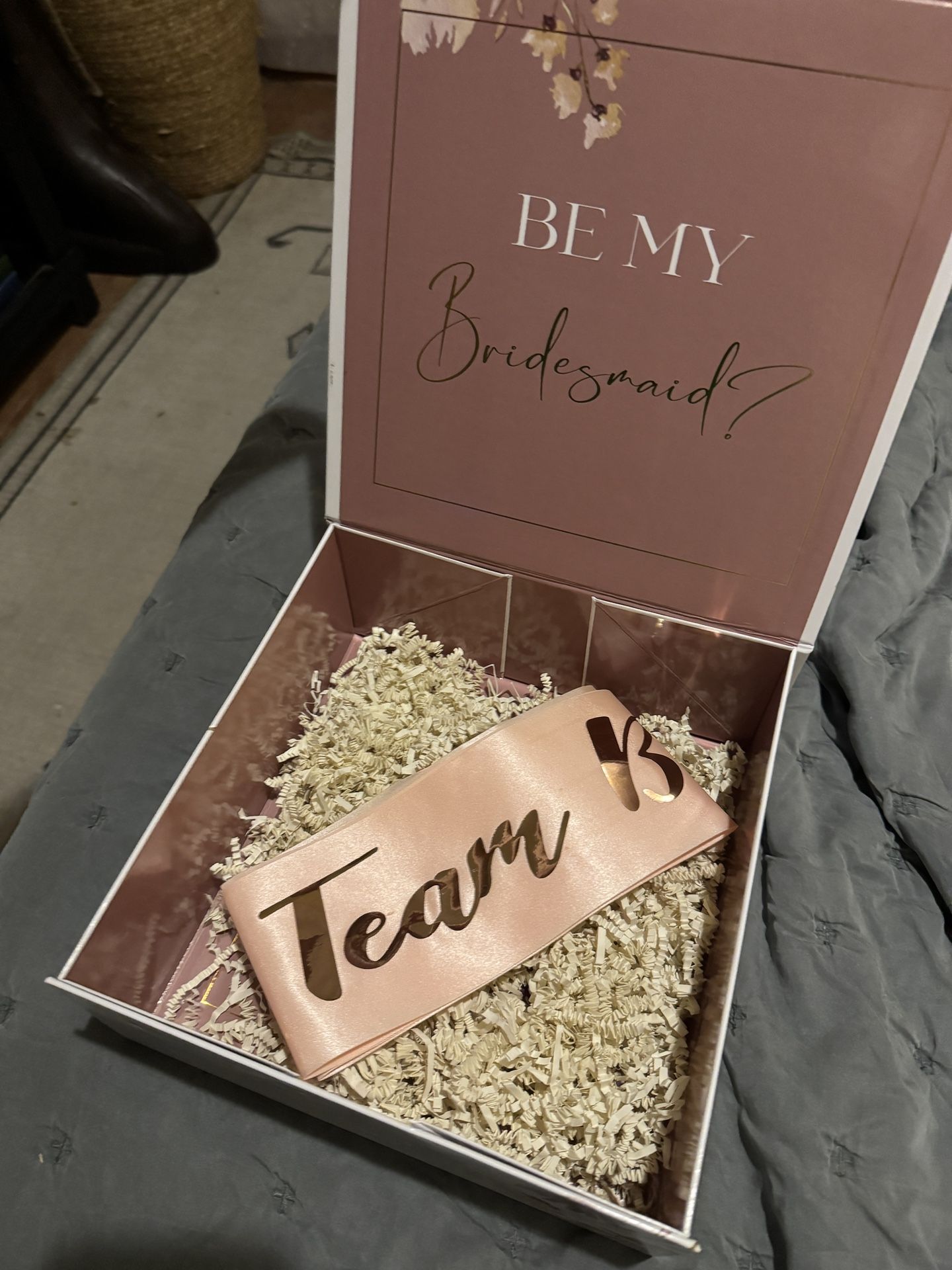 Bridesmaid Gift Box and Sash