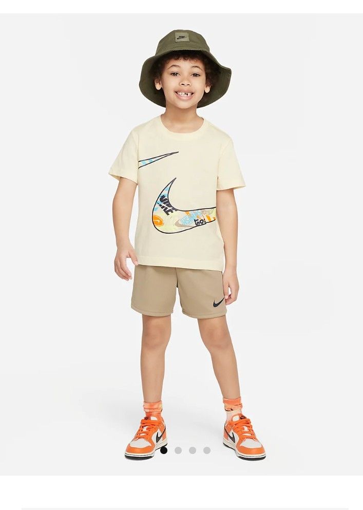 Nike Wild Air Mesh Shorts Set Toddler 2-Piece Set in Brown Sz 2T