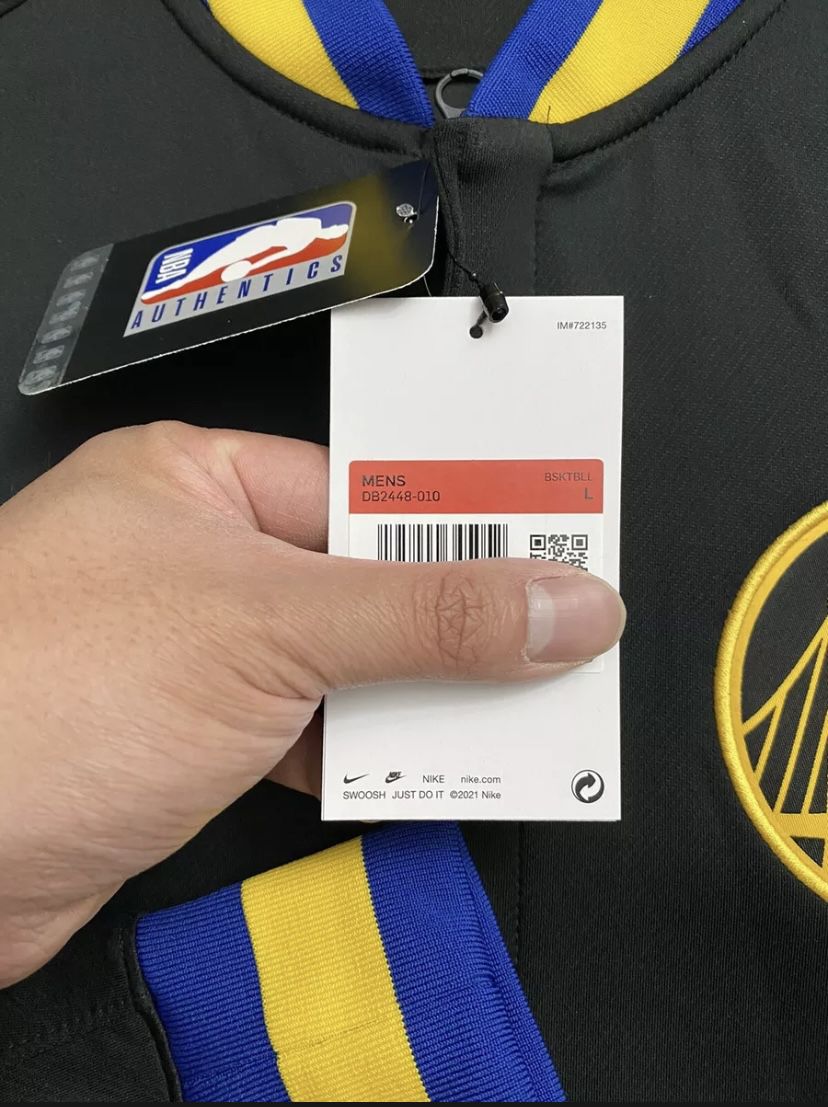 Nike Golden State Warriors City Edition Showtime Warm Up NBA 75th Jacket.  L. for Sale in Union City, CA - OfferUp