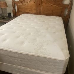 Full size mattress, boxspring, and meadow frame, and headboard if wanted