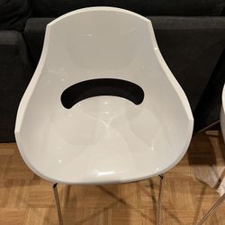 Modern White Dining Chairs – Set of 3