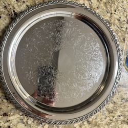 Oneida 12inch Silver Platter OL With Lions Mark