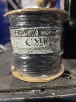 #8 THHN Black Electrical Wire 1000’ Spool