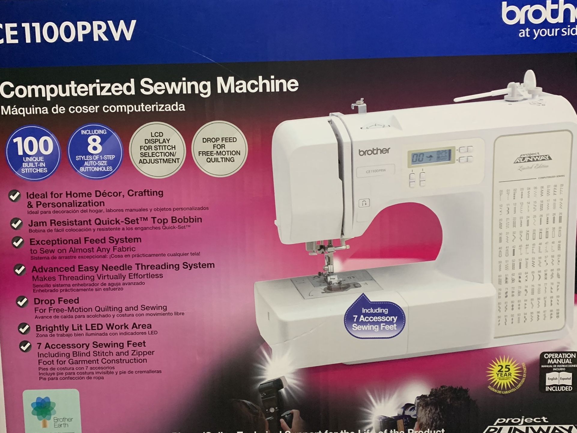 ce1100prw A Brother Computerized Sewing Machine Brand New for Sale in