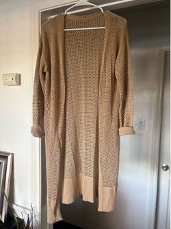 Khaki colored Summer Boho Cardigan