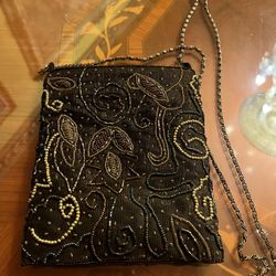 Brand New Tags Attached Ermo Vintage beaded cross-body purse