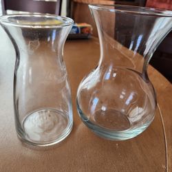 Three  Different Sizes Of Flower Vases