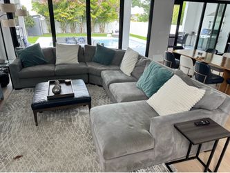 Crate & Barrel Axis Sectional Sofa