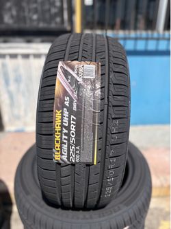 225/50/17  Blackhawk tires 🛞 $320
