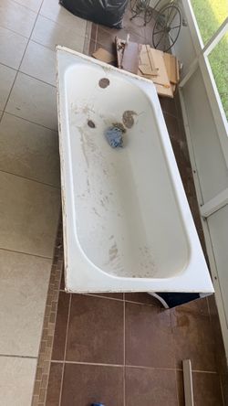 White Bathtub – Removed from Renovation