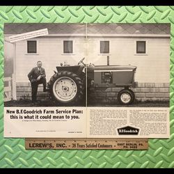 Original 1962 B.F. Goodrich Tire - John Deere Tractors Print Ad 
