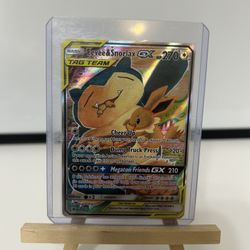 Pokemon TCG Eevee & Snorlax GX Tag Team