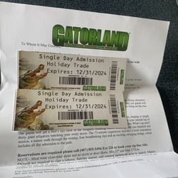 Gator Land Tickets 