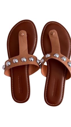 Cushionaire Women’s Brown Sandals size 6.5