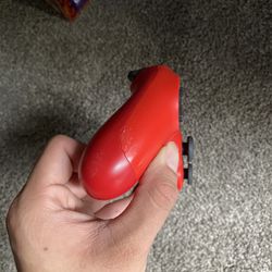 real red ps4 controller