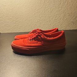 Red Vans Size 8