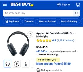 Apple AirPods Max USB-C Midnight
