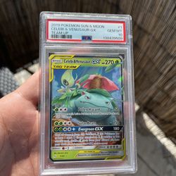 Pokemon Card Venusaur & Celebi Psa10