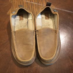 Bass Men's Synthetic Upper Casual Slip On Loafers Shoes Brown Size 9