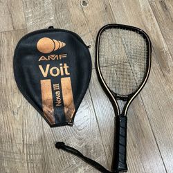 AMF Voit Nova III Graphite racquetball racquet with its original cover.