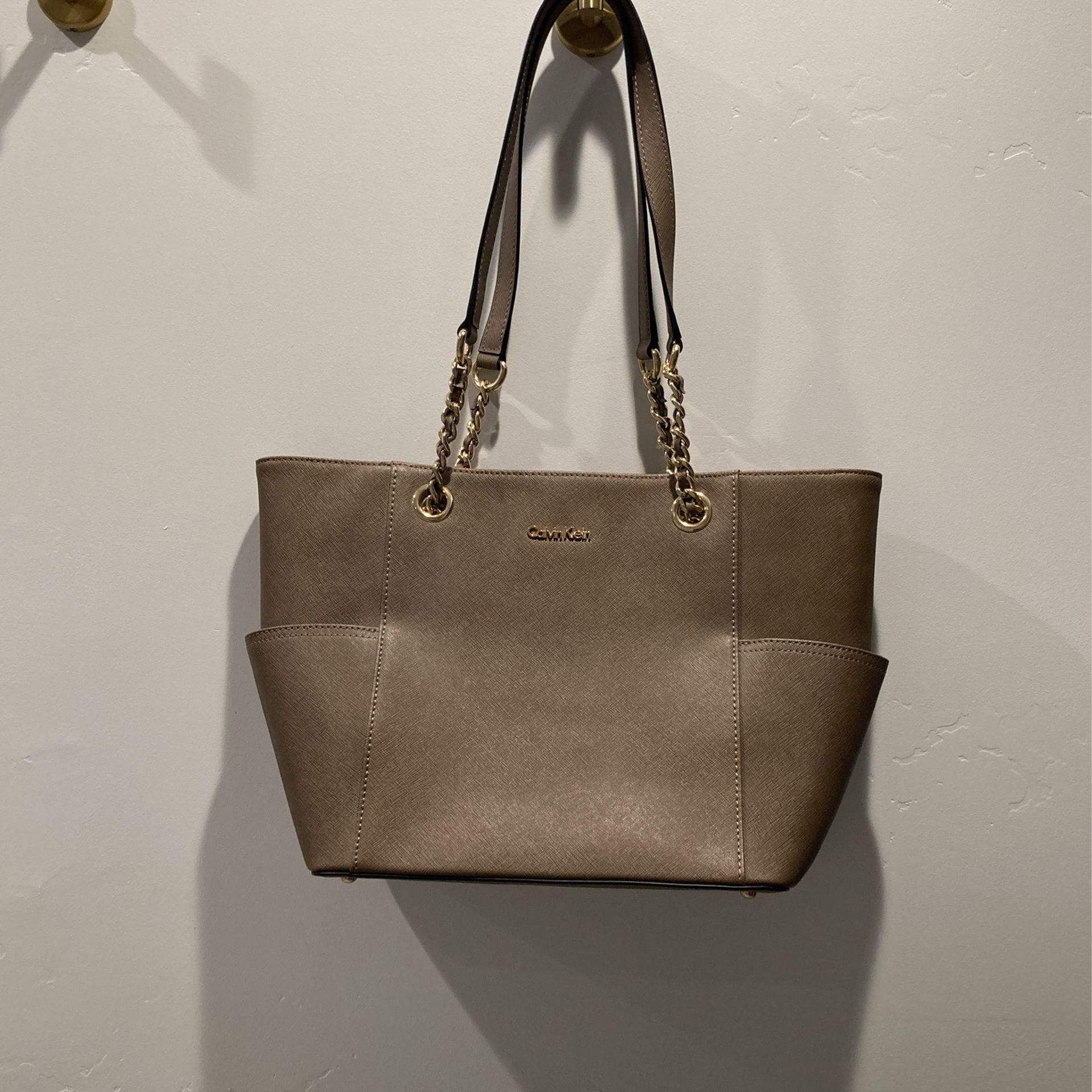 Calvin Klein Light Brown Purse