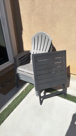 Outdoor Table with 4 chairs