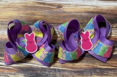 Easter hair bows