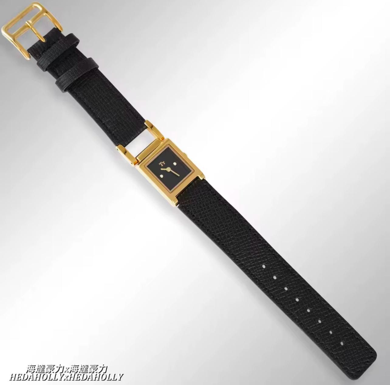 ( gold and silver) light luxury genuine leather women’s watch