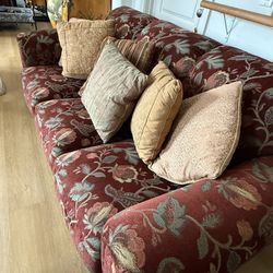 Vintage 3-seat Sofá EUC Fabric 