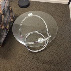 Two glass end tables.. no cracks in glass!