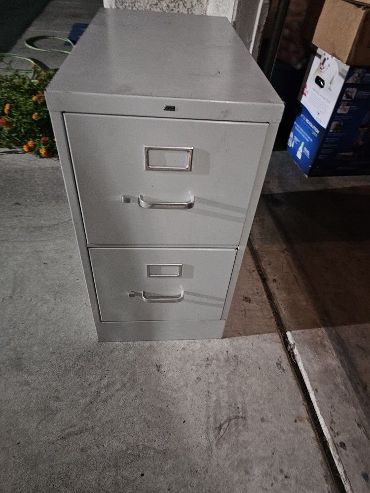 HON Two Drawer Metal File Cabinet