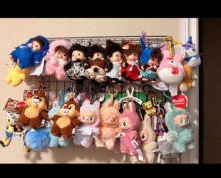 Monchichi plushies, including Monchichi stitch, Monchichi Mickey Mouse and etc