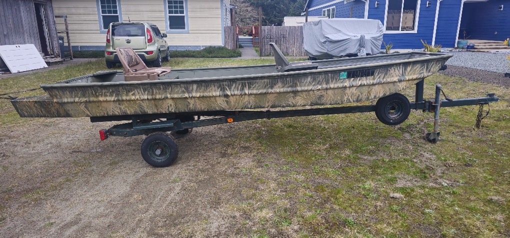Alumacraft 14'×36" Jon Boat (Custom) W/Trailer